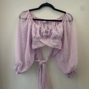 Hello Molly Crop Top - Purple (XS)